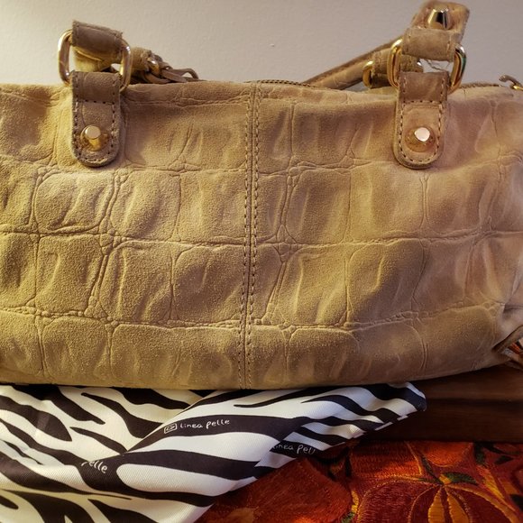linea pelle suede handbag - original tag - Picture 6 of 7